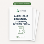 Alkoholio licencijos gyventojų sutikimo forma parduotuvei – skaitmeninis dokumentas