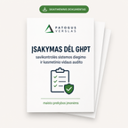 Įsakymas dėl GHPT savikontrolės sistemos ir kasmetinio vidaus audito maisto prekybos įmonėms