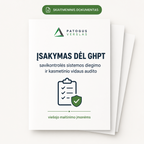Įsakymas dėl GHPT savikontrolės sistemos ir kasmetinio vidaus audito viešojo maitinimo įmonėms