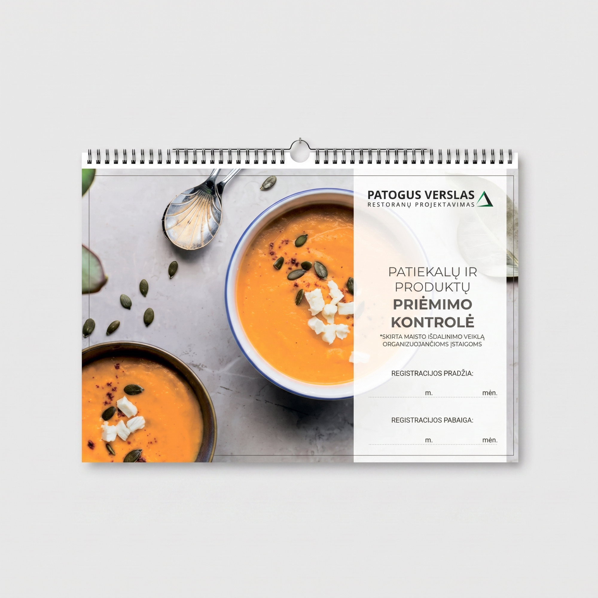 Patiekalų ir produktų priėmimo kontrolės žurnalas