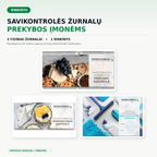 Savikontrolės žurnalų rinkinys prekybos įmonėms – 3 fiziniai žurnalai