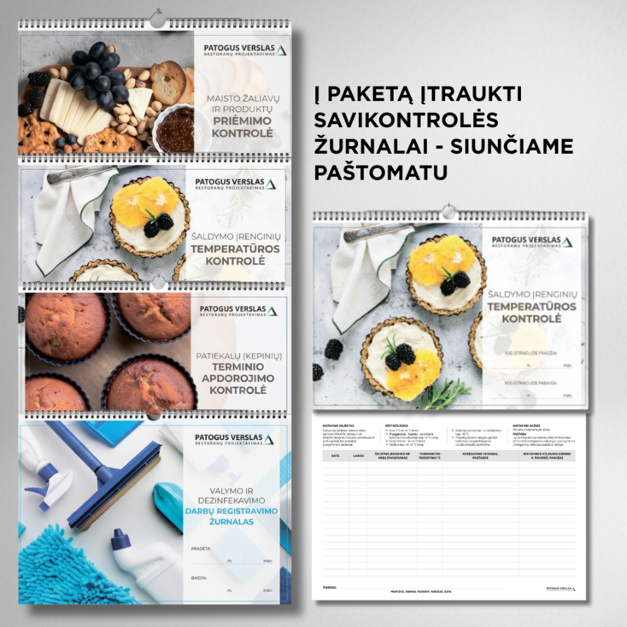VMVT paketo savikontrolės žurnalai
