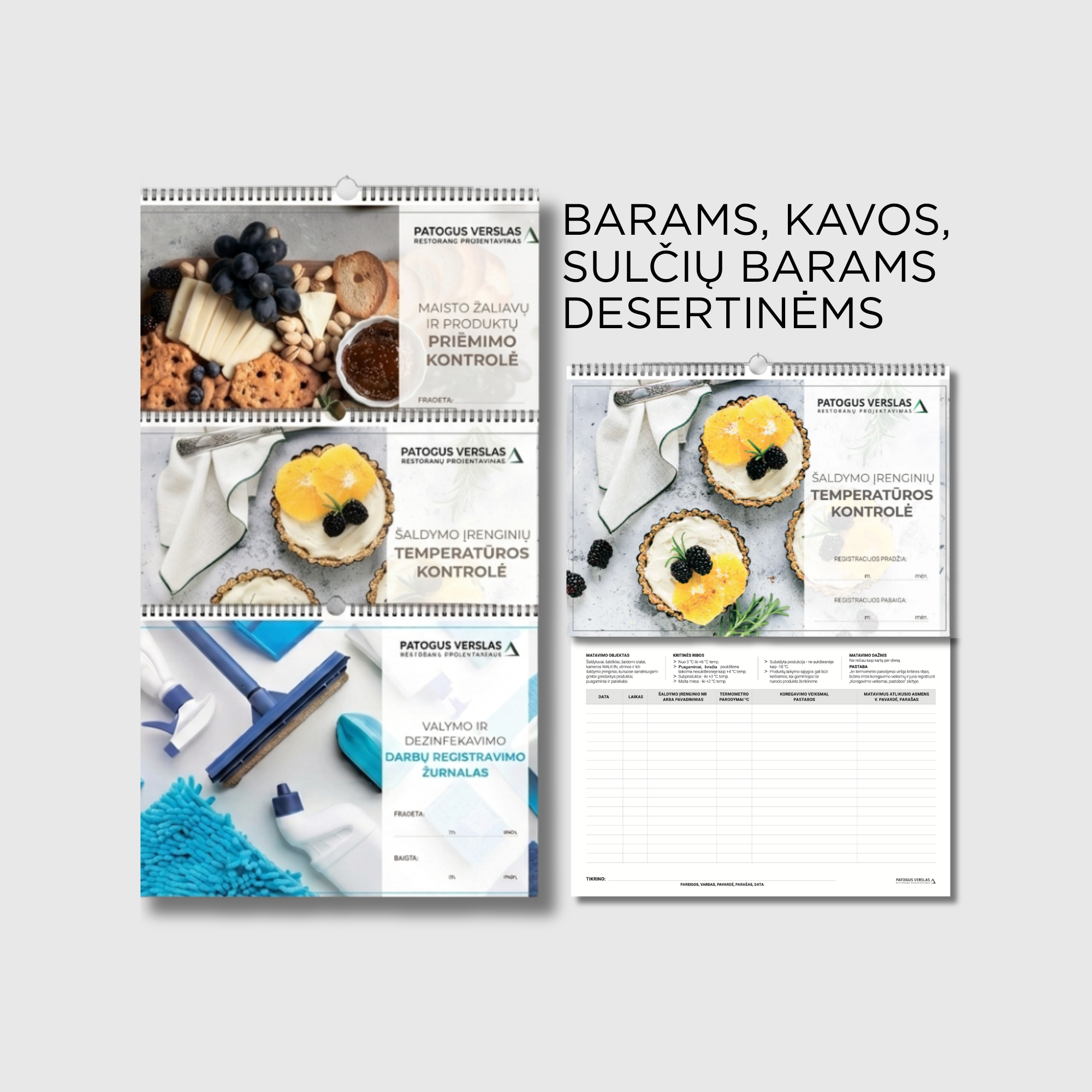 VMVT pasiruošimo paketas barams, kavos ir sulčių barams bei desertinėms